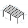 CARPORT ALU TOIT PLAT EN EPDM