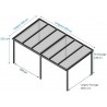 CARPORT ALU TOIT PLAT EN EPDM