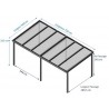 CARPORT ALU TOIT PLAT EN EPDM