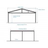 CARPORT DOUBLE ALU / POLYCARBONATE