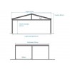 CARPORT DOUBLE ALU / POLYCARBONATE