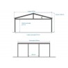 CARPORT DOUBLE ALU / POLYCARBONATE