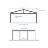 CARPORT DOUBLE ALU / POLYCARBONATE