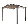 PERGOLA ALU CINTREE + TOILE COULISSANTE