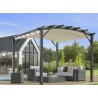 PERGOLA ALU CINTREE + TOILE COULISSANTE