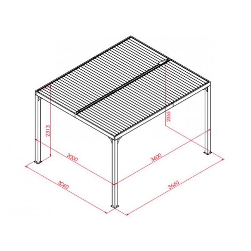 PERGOLA  BIOCLIMATIQUE ALUMINIUM