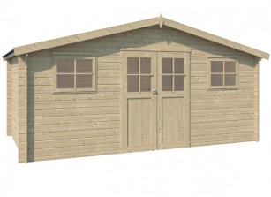 CHALET DE JARDIN EN BOIS MADRIER 28 MM