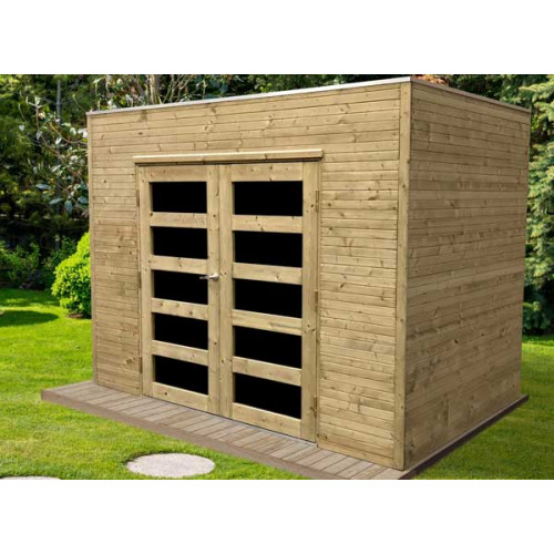 Abri de jardin panneaux bois autoclave 19 mm