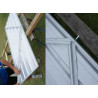 Porte abri jardin métal zincalume 4m2