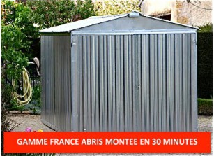 Garage metal france abris brut 2,54 x 5,14 m