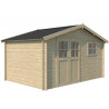 CHALET DE JARDIN EN BOIS MADRIER 28 MM