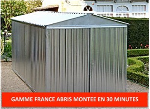 Garage metal france abris brut 2,54 x 6,00 m