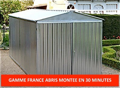 Garage metal france abris brut 2,54 x 6,00 m