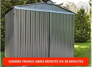 Abri jardin metal france abris brut 2,54 x 3,4 m