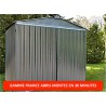 Abri jardin metal france abris brut 2,54 x 3,4 m