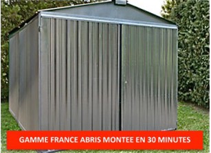 Abri jardin metal france abris brut 2,54 x 4,30 m