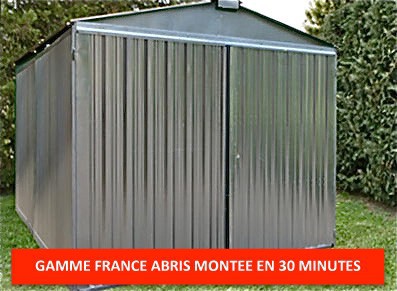 Abri jardin metal france abris brut 2,54 x 4,30 m