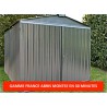 Abri jardin metal france abris brut 2,54 x 4,30 m