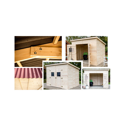 Abri jardin panneaux 16 mm
