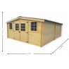 ABRI DE JARDIN BOIS 28 MM 4.16 x 5.04 M