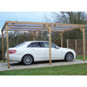 CARPORT BOIS THERMO TRAITÉ COUVERTURE PVC