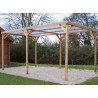 CARPORT BOIS THERMO TRAITÉ COUVERTURE PVC