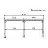 PERGOLA BOIS THERMO TRAITÉ AVEC VENTELLES