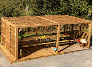 PERGOLA BOIS THERMO TRAITÉ VENTELLES