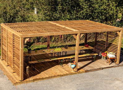 PERGOLA BOIS THERMO TRAITÉ VENTELLES