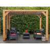 PERGOLA BOIS THERMO TRAITÉ AVEC VENTELLES