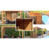 PERGOLA BOIS THERMO TRAITÉ AVEC VENTELLES