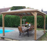 PERGOLA BOIS THERMO TRAITÉ TOIT ALU