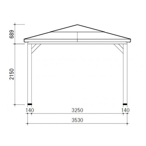 PERGOLA BOIS THERMO TRAITÉ TOIT ALU