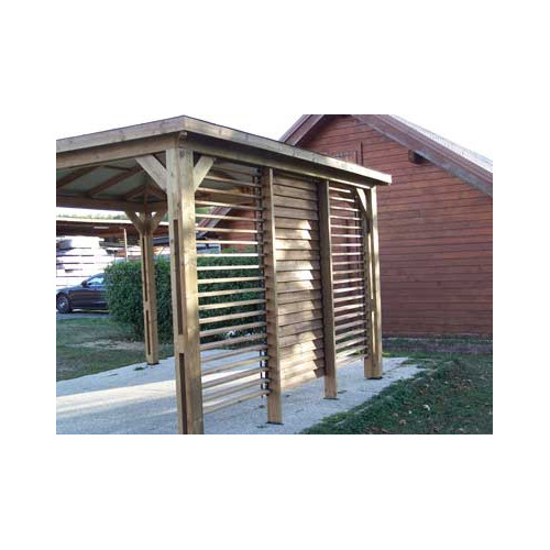 PERGOLA BOIS THERMO TRAITÉ TOIT ALU