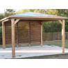 PERGOLA BOIS THERMO TRAITÉ TOIT ALU