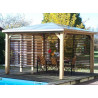 PERGOLA BOIS THERMO TRAITÉ TOIT ALU