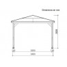 PERGOLA BOIS TOIT 4 PANS ALU AVEC VENTELLES ET COMPTOIRS