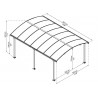 ABRI VOITURE TOIT BERCEAU 3,25 x 5,02 M