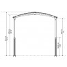 CARPORT CAMPING-CAR ALUMINIUM 18M²