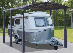 CARPORT CAMPING-CAR ALUMINIUM 18M²