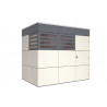 abri jardin toit plat panneaux 10mm