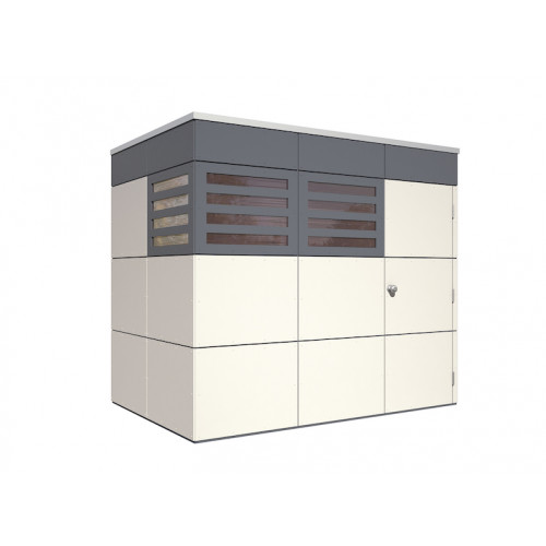 abri jardin toit plat panneaux 10mm