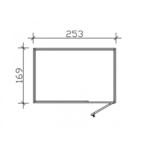 abri jardin toit plat panneaux 10mm