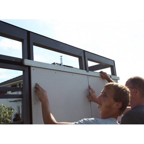 ABRI JARDIN TOIT PLAT EN COMPOSITE