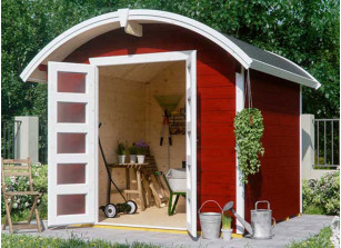 Abri de jardin bois avec toiture arrondie 6.25 m2