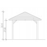 PAVILLON BOIS PYRAMIDAL