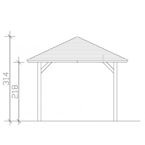 PAVILLON BOIS PYRAMIDAL