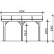 Toit terrasse en bois adossé
