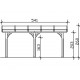 Toit terrasse en bois adossé