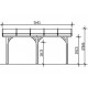 Toit terrasse en bois adossé